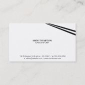 Carte De Visite Baguettes Burlap Texture Variation (Dos)