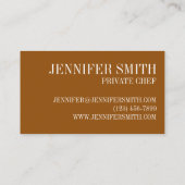 Carte De Visite Baguettes de fromage Mozzarella Cuisine de nourrit (Dos)