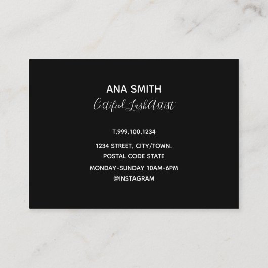 Carte De Visite Baguettes magiques simples d'extension de mèche (Dos)