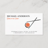 Carte De Visite Baguettes | Sushi Roll (Dos)