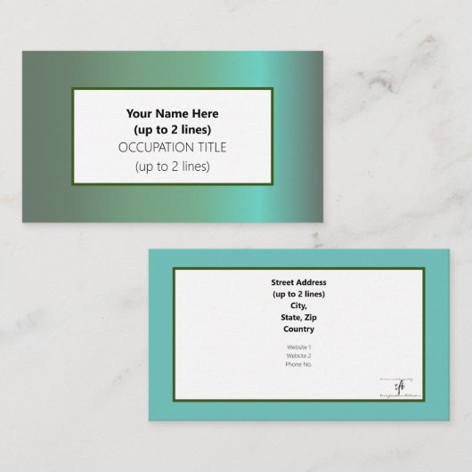 Carte De Visite Baguio Morning (Devant / Derrière)