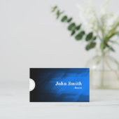 Carte De Visite Baid - Bleu foncé moderne (Debout devant)