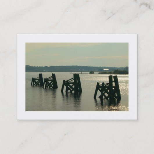 Carte De Visite Baie de Cardiff (bordée) (Devant)
