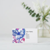 CARTE DE VISITE BAIES BLEUES (Debout devant)