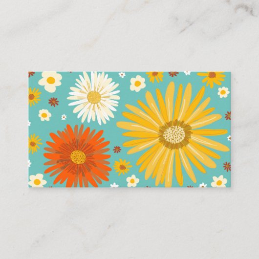 Carte De Visite Baies colorées Bleu turquoise (Devant)