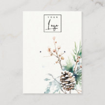 Baies d'hiver à neige rousse Porteur de logo