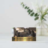 Carte De Visite Baies | Fitness | Metallique (Debout devant)