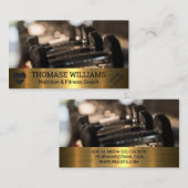 Carte De Visite Baies | Fitness | Metallique (Devant / Derrière)