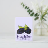 Carte De Visite Baies-mûres d'été Blackberry Berry Berries (Debout devant)