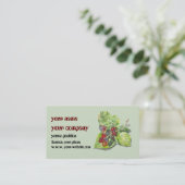 Carte De Visite Baies noires rouges et noires (Debout devant)