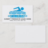 Carte De Visite Baignade amusante (Devant / Derrière)