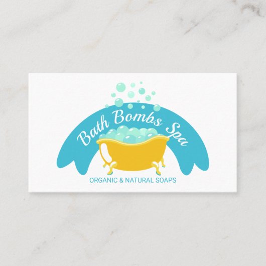 Carte De Visite Baigneoires Shampoing Mousse Spa (Devant)