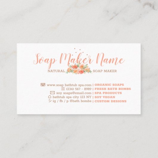 Carte De Visite Baignoire bulle de savon (Dos)