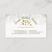 Carte De Visite Baignoire Shampoing Or Spa de savon bulles (Dos)