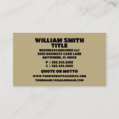 Carte De Visite Bail Bonds Jail Visite Salle (Dos)