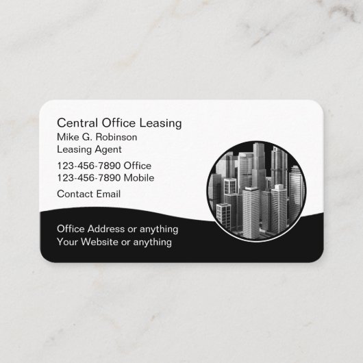 Carte De Visite Bail commercial de bureaux (Devant)