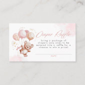 Carte De Visite BAILEY Rose Bearly Attendre Teddy Bear Diaper Raff (Devant)