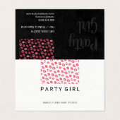 Carte De Visite Bain à lèvres / Salon (Extérieur déplié)