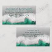 Carte De Visite Bain à remous bleu bleu bleu vert pour la main Sav (Devant / Derrière)