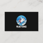 Carte De Visite Bain d'hiver Polar Plunge Ice Jump Polar Ours Bain (Devant)