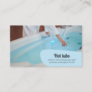 Carte De Visite Bains à remous Beauté Soins de peau Relaxation Mas