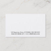 Carte De Visite Baiser à lèvres | Doré (Dos)