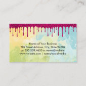 Carte De Visite Baiser | Aquarelle de la Parties scintillant (Dos)