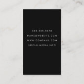 Carte De Visite Baiser Chic au Rouge à Lèvres | Fond Texturé (Dos)