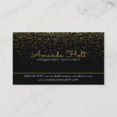 Carte De Visite Baiser d'aquarelle avec les rayures noires et (Dos)