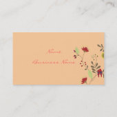 Carte De Visite Baiser des perroquets rouges Babados sur la branch (Dos)