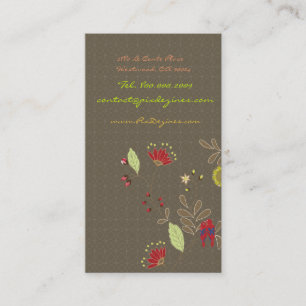 Carte De Visite Baiser des perroquets rouges Babados sur la branch