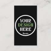 Carte De Visite baiser personnalisé, unique, élégant et minimalist (Devant)