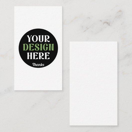 Carte De Visite baiser personnalisé, unique, élégant et minimalist (Devant / Derrière)