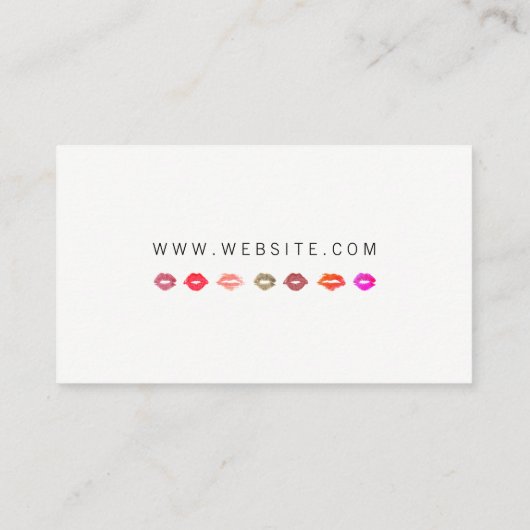 Carte De Visite Baisers / Coloré (Dos)