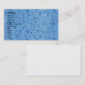 Carte De Visite Baisses de l'eau (Devant / Derrière)