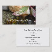 Carte De Visite Baisses de pluie sur la feuille (Devant / Derrière)