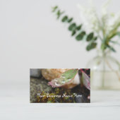 Carte De Visite Baisses de pluie sur la feuille (Debout devant)