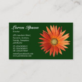 Carte De Visite Baisy africain - Vert foncé (Dos)