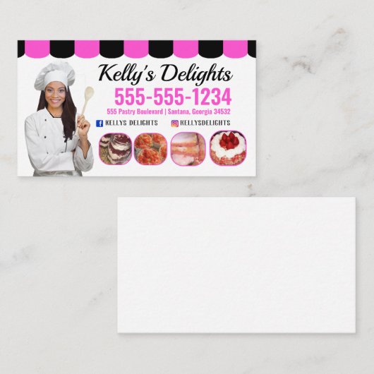 Carte de visite Baker (Devant / Derrière)