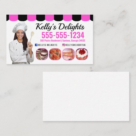 Carte de visite Baker (Devant / Derrière)