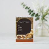 CARTE DE VISITE BAKER À FOUR ANTIQUE, BOUTIQUE DE PAIN DE BAKERY (Debout devant)