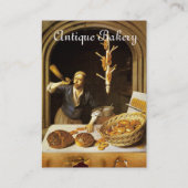 CARTE DE VISITE BAKER À FOUR ANTIQUE, BOUTIQUE DE PAIN DE BAKERY (Dos)