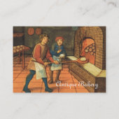 CARTE DE VISITE BAKER À FOUR ANTIQUE, BOUTIQUE DE PAIN DE BAKERY (Dos)