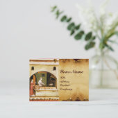 CARTE DE VISITE BAKER À FOUR ANTIQUE, BOUTIQUE DE PAIN DE BAKERY (Debout devant)