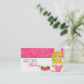 Carte De Visite Baker blond sur la tasse Brown rose durcit le (Debout devant)