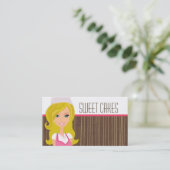 Carte De Visite Baker blond sur la tasse Brown rose durcit le (Debout devant)