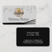 Carte De Visite Baker Bread | Pastries | Whisk (Devant / Derrière)
