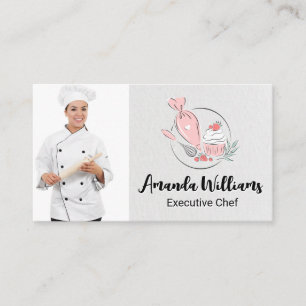 Carte De Visite Baker   Chef   Logo culinaire
