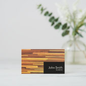 Carte de visite Baker de  moderne en bois (Debout devant)