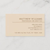 Carte De Visite Baker Professional QR Code Logo Moderne (Dos)